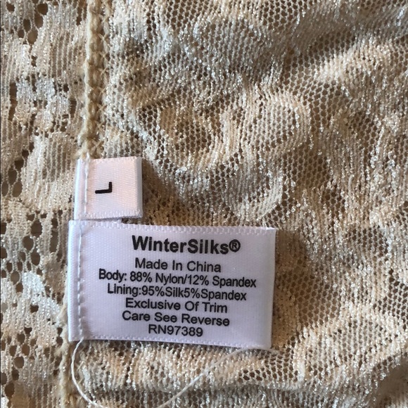 WinterSilks Intimates & Sleepwear Wintersilks Floral Lace Bandeau